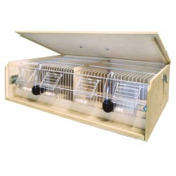 Κασελάκι μεταφοράς ωδικών, ξύλινο, 4 θέσεων