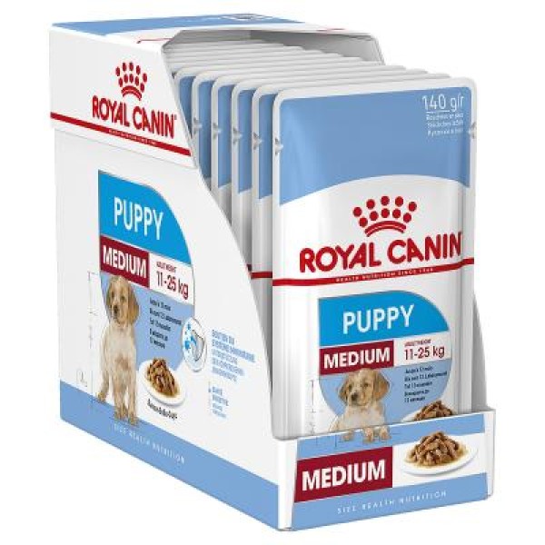 Royal Canin Medium Puppy Wet 10x140gr