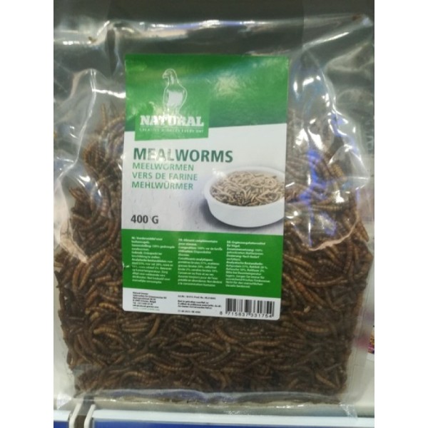 NATURAL Σκουλήκι Αποξηραμένο Mealworms 400gr