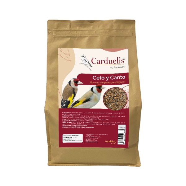 Avianvet Carduelis - Celo y Canto - (Μείγμα σπόρων εμπλουτισμένο με βιταμίνη Ε + σελήνιο για την περίοδο της αναπαραγωγής) - 750gr