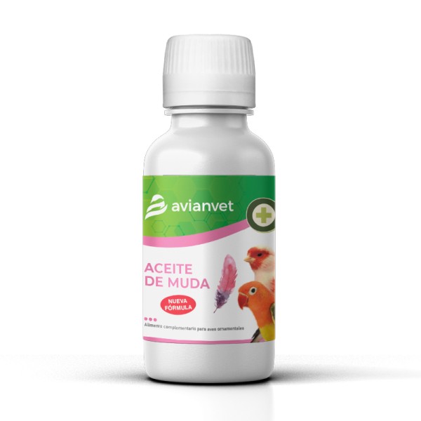 Avianvet - ACEITE DE MUDA - Έλαιο πτερόρροιας (Με ριγανέλαιο και βιταμίνες A,D,E) - 100ml