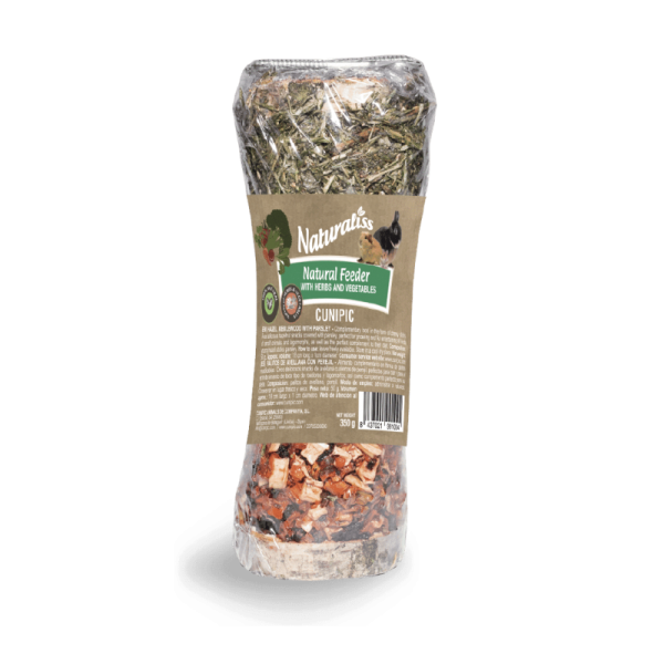 Cunipic Natural Feeder with Herbs and vegetables - Ρολό βοτάνων με λαχανικά για τρωκτικά και κουνέλια (σνακ) - 350gr
