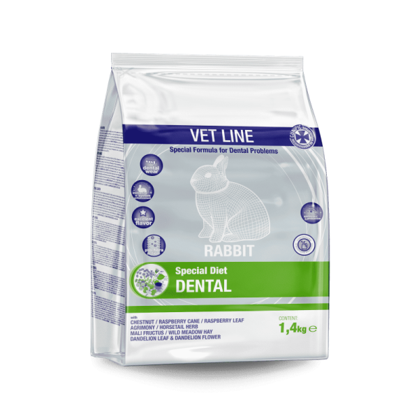 Cunipic Vet Line Dental for Rabbits - Τροφή για κουνέλια με οδοντικά προβλήματα - 1.40kg