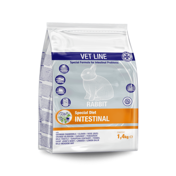 Cunipic Vet Line Intestinal for Rabbits - Τροφή για κουνέλια με εντερικά προβλήματα - 1.40kg