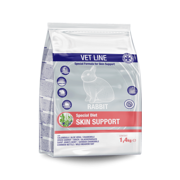 Cunipic Vet Line Skin Support for Rabbits - Τροφή για κουνέλια με δερματολογικά προβλήματα - 1.40kg