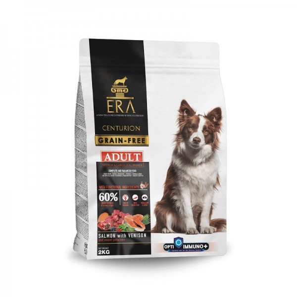 Era Centurion Adult Medium Large Breeds - Salmon & Venison - GRAIN FREE - 2kg