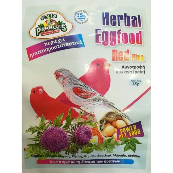 EVIA PARROTS Herbal eggfood red plus 10kg