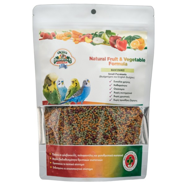 Evia Parrots Natural Fruit and Vegetable Formula Μaintenance 500gr