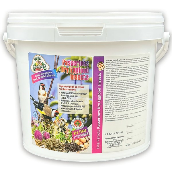 Evia Parrots Passerines Dry Eggfood Insects 5kg