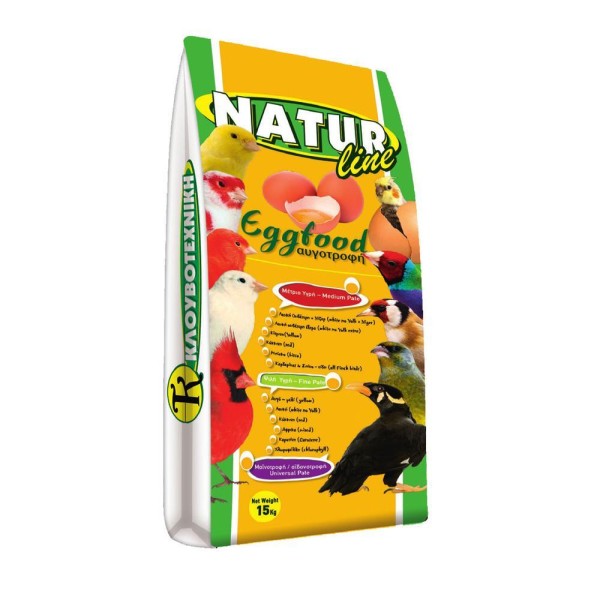 NATURline Αυγοτροφή Λευκή ψιλή με Νίζερ / καναβούρι 15kg