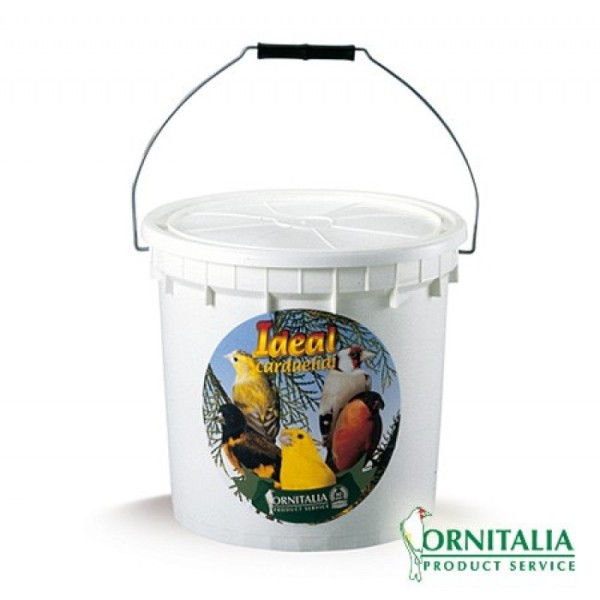 Ornitalia - IDEAL Carduelidi - Ξηρή αυγοτροφή με έντομα για καρδερίνες και ιθαγενή - 5kg (κουβάς)