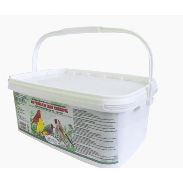 Ornitalia - NO PROBLEM CON ERBE OFFICINALI - Ημι-πατέ αυγοτροφή με φαρμακευτικά βότανα για όλα τα είδη πτηνών - 2kg