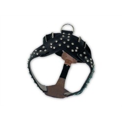 Επιστήθιο δερμάτινο, 'PIT BULL' με διακοσμητικά Medium