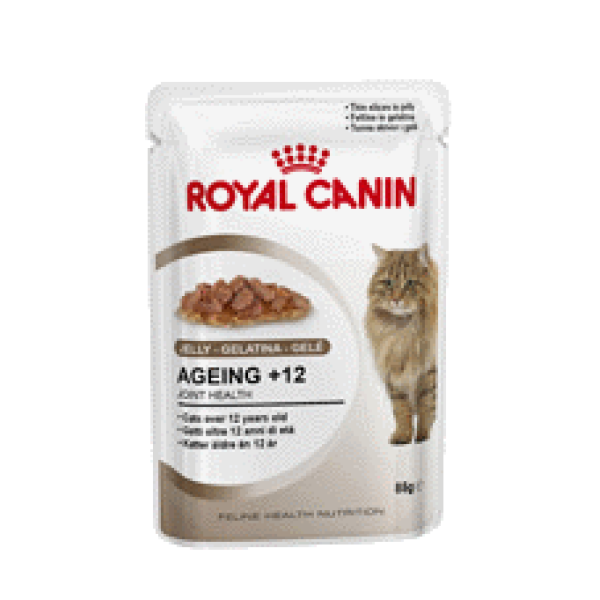 Royal Canin F.WET AGEING+12 JELLY 85gr 11+1 ΔΩΡΟ