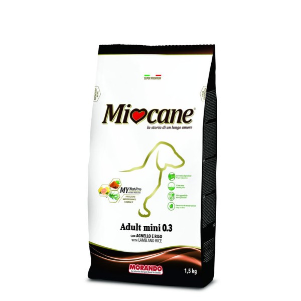 Miocane Adult Mini Αρνί-Ρύζι 1,5Kg